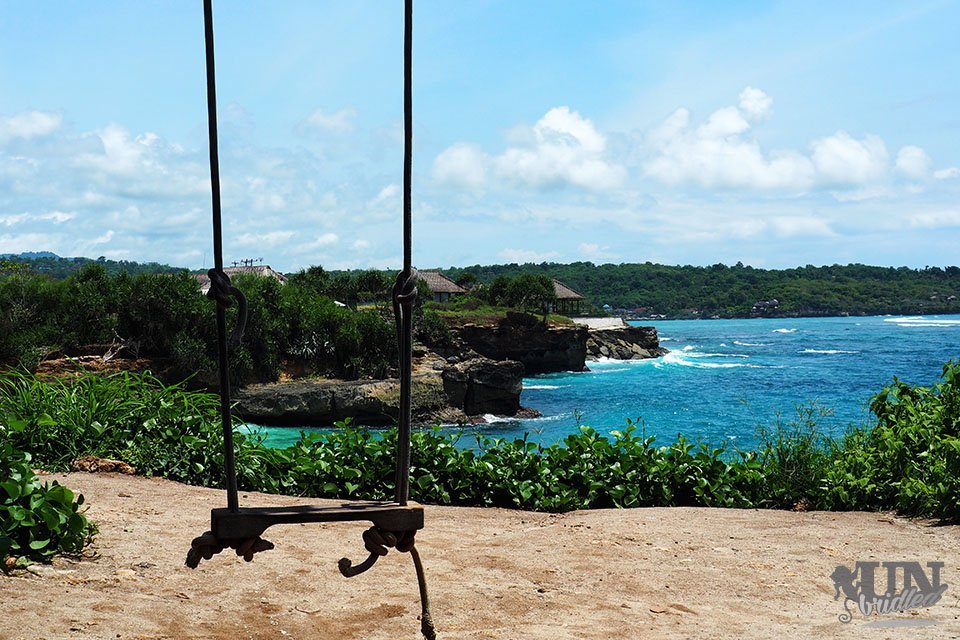 Swing at Dream Beach at Nusa Lembongan